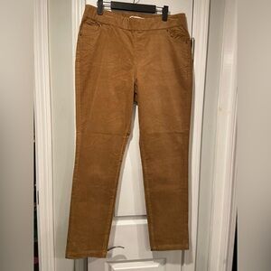 NWOT Serengeti Size 20W Camel Elastic Waist Stretch Corduroy Straight Leg Pants